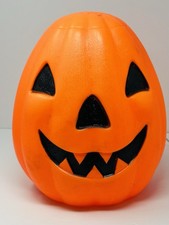 1968 Empire Halloween Pumpkin Jack O' Lantern Blow Mold 13” Lighted Works Vtg picture
