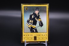 1996-97 Donruss Hockey Mario Lemieux #2 Gold Elite Series Penguins 0356 /1066 picture