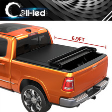 6.9ft 4-Fold Tonneau Cover for 2020- 2026 Chevy Silverado GMC Sierra 2500/3500HD picture