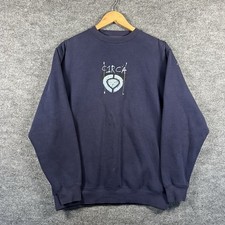Vintage CIRCA Circa Sweatshirt Large Blue 90s Skateboarding Chad Muska RARE picture
