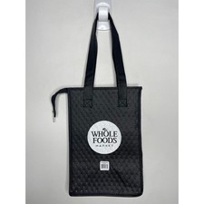 Whole Foods Market, Black + White Insulated Hot Cold Cooler, Mini Tote Lunch Bag picture