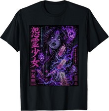 Futuristic Demon Vampire Graphic Tee in Japanese Aesthetic Style picture
