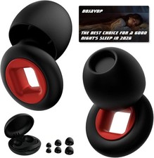 Artevive Earplugs Motorcycle.Earplugs for Sleeping Noise One Size, Black Red picture