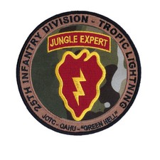 25th Infantry Tropic Lightning Jungle Expert Patch - Green Hell - Hawaii - New picture
