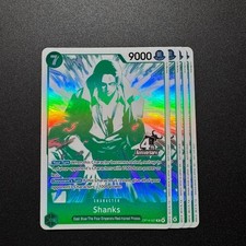 4x Shanks OP14-027 Alt Art 4th Anniversary Treasure Campaign - One Piece Playset picture