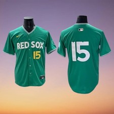 Boston Red Sox #15 Dustin Pedroia Men Green City Connect Stitched Jersey picture