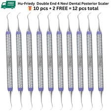 Hu-Friedy SCNEVI49E2 Double End 4 Nevi Dental Posterior Scaler 9 Everedge Handle picture