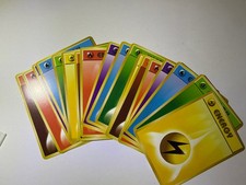 Pokemon 1996 Pocket Monster Japanese Base Energy Set NM x18 cards 3 full sets picture