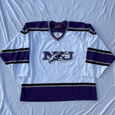 Vintage Niagara University Purple Eagles Hockey Jersey Size L SP Canada NCAA picture