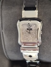 Fendi Diamond Watch Stainless Steel 23mm 3800L Buckle Quartz Silver picture