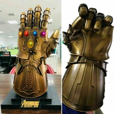 Hot HCMY Thanos Infinity Gauntlet Full Metal 1:1 Wearable Cosplay Statue LED picture