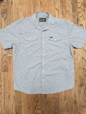 Howler Bros Shirt Men’s Size Medium Short Sleeve Pearl Snap Western Button picture