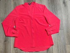 Women’s Elementz Business Casual Button Up Hot Barbie Pink Size Small picture