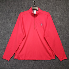 B Draddy 1/4 Zip Pullover Men's XL Pima Cotton Spandex Stretch Long Slv Flag NEW picture