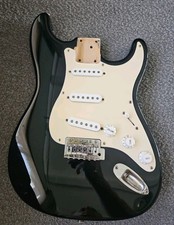 Nice 1996 Squier by Fender® Stratocaster SSS Body Black Full Standard Thickness picture