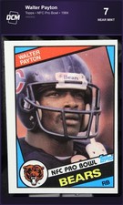 1984 Topps NFC Pro Bowl Walter Payton Chicago Bears DCM 7 picture