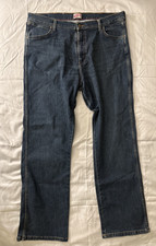 Wrangler Men’s Relaxed Fit Bootcut Blue Denim Stretch 38x32 picture