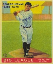 1933 Goudey (R319) #144 George Herman “Babe” Ruth picture