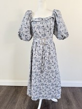 SHEIN women’s Floral Puff Leaves Long Dress Sz 1X picture