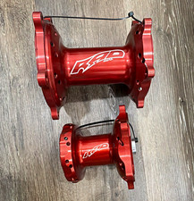 GRAIL Rare RAD MFG Billet Hubs Set NOS Red YZ RM 125/250 36H RAD03129 RAD05001 picture