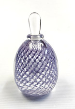 Venini Murano Monofiore Balloton-style Signed Lavender Perfume Bottle Art Glass picture