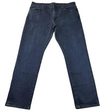Civilianaire Allen Edmonds Jeans Mens 38x30 Blue Dark Wash Slim Straight Denim picture