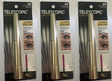 3x L'Oreal Paris Makeup Telescopic Original Mascara, 915 Black Brown picture