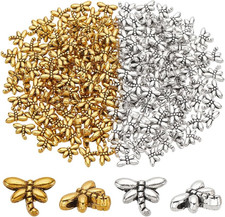 200Pcs Antique Spacer Beads Metal Dragonfly Beads Tibetan Sliver picture