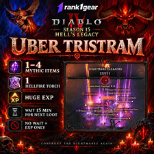 DIABLO 4 💥 HELLFIRE TORCH 💥 SEASON 15 💥Hell's Legacy💥 UBER TRISTRAM CARRY picture