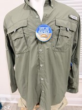 NWT Columbia Omni Shade vented button  shirt-olive Green-large  Athleisure PFG picture