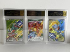 Pokemon 30th Sequential PCG 9.5 Graded Set Bulbasaur Charmander Squirtle Gem MT picture