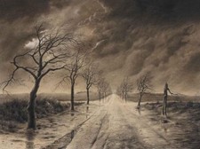 The Road After the Storm : Emile Claus : 1869 : Archival Quality Art Print picture