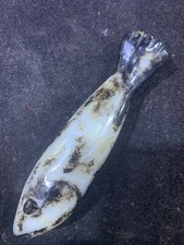 Excellent Rare Chinese Old Natural Hetian Jade Hand Carved *Fish* picture