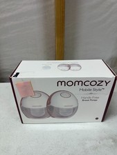 Momcozy Hands-Free Electric Breast Pump BP311, Two Pumps, White/Pink, 21/24mm picture