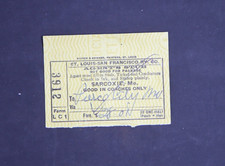 1945 SL-SF / Frisco Railroad ticket stub, Sarcoxie, Missouri to Pierce City, MO picture