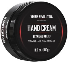 Viking Revolution Men's Hand Cream - Repair Cream for Dry, Cracked Vitamin E(3.5 picture