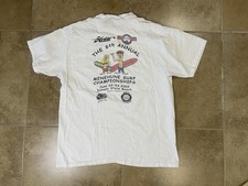 Vintage Y2k Hobie T-Shirt Mens Sz L White Tee Surf Beach Doheny USA 90s picture