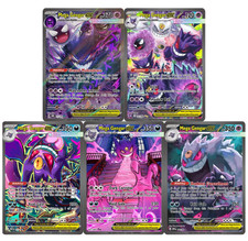 5 PIECE MEGA GENGAR EX SIR CUSTOM ART🔥 COSPLAY CARDS🔥(NON TCG) picture