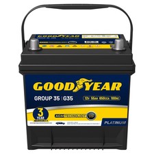 Goodyear Group 35 12V 55 AH, 100RC, 650 CCA Platinum AGM Automotive Battery picture