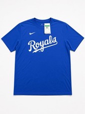 Nike Kansas City Royals Dri-fit Practice Shirt Men's XL Blue MLB Baseball NWT picture