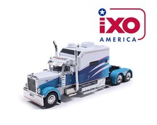 IXO Models Peterbilt 379 with Sleeper – Blue White U64TR0010 1/64 picture