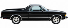 fits:1978-1987 Chevy El Camino/GMC Caballero Stainless Fender Trim 4Pc 2