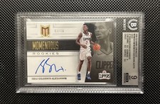 2018 Chronicles Shai Gilgeous-Alexander Momentous Rookie Auto GOLD 2/10 BGS 9/10 picture