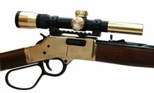 Brass Rifle Scope - Extended - For Henry Big Boy & Henry Lever Action Rifles picture