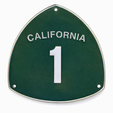 Highway 1 All-American Road Walking Staff Medallion picture