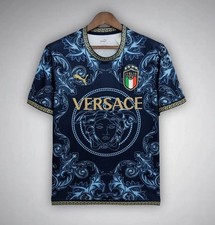 Italy Versace Blue special Football Shirt 2025/2026 picture