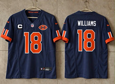 Nike Chicago Bears Rival Caleb Williams #18 Football Navy in game jersey picture