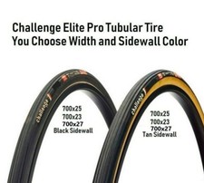 Challenge Elite Pro Tubular Bicycle Tire 700x23, 700x25, 700x28 Tan or Black picture