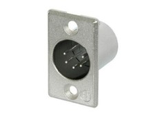 1x NEUTRIK 5-pin XLR Male Chassis Mount Connector NC5MP Nickel 