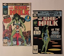 She-Hulk # 1 & 25 (1st app & origin of The She-Hulk/Last Issue) 1980 picture